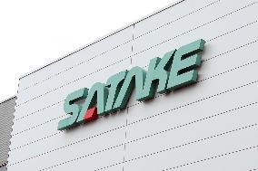 Satake Multimix signage and logo.
